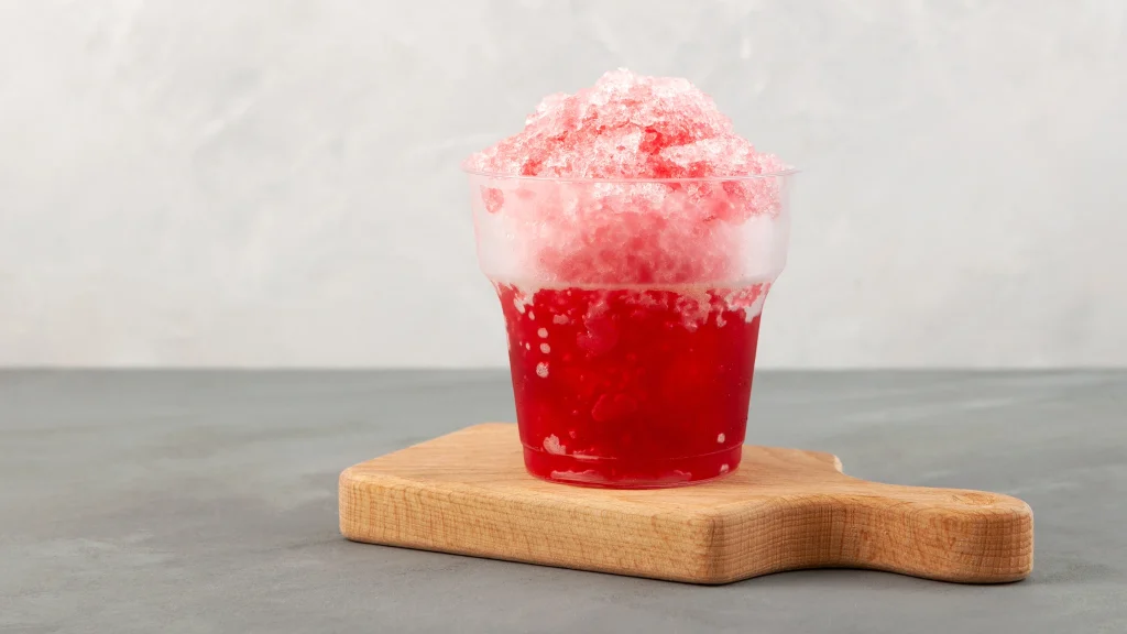 Granizado casero de frutas rojas